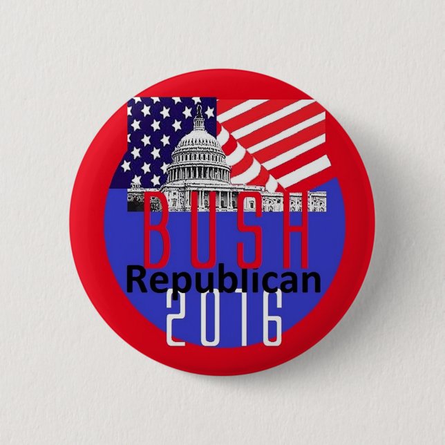 Chapa Redonda De 5 Cm Jeb Bush 2016 (Anverso)
