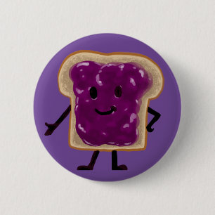 Chapa Redonda De 5 Cm Jelly Sandwich Buddy