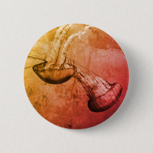 Chapa Redonda De 5 Cm "Jellyfish & Magic"