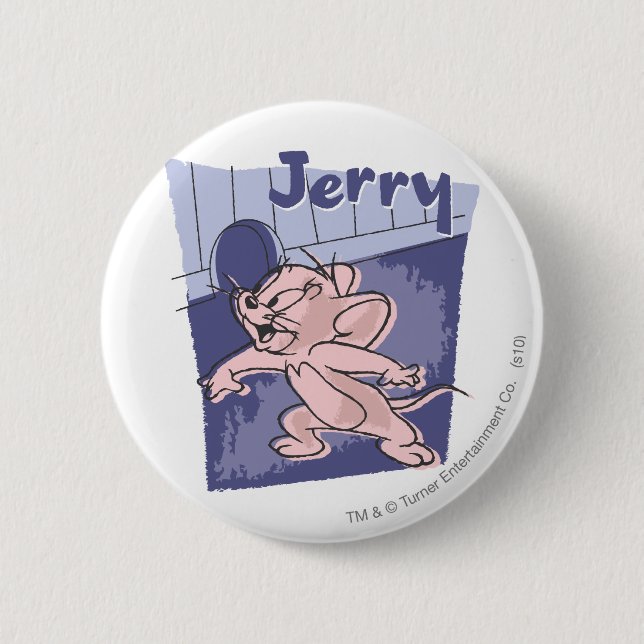 Chapa Redonda De 5 Cm Jerry Blue (Anverso)