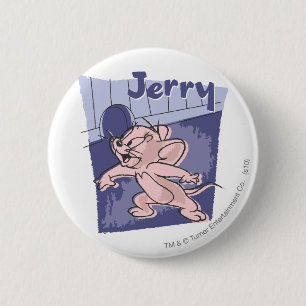 Chapa Redonda De 5 Cm Jerry Blue