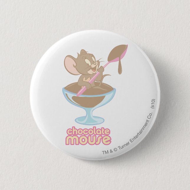 Chapa Redonda De 5 Cm Jerry Chocolate Mouse (Anverso)