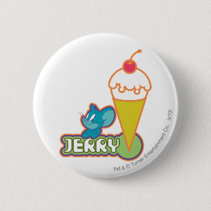 Chapa Redonda De 5 Cm Jerry Ice Cream