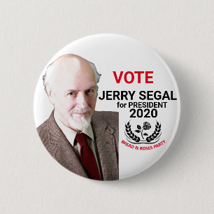 Chapa Redonda De 5 Cm Jerry Segal para el presidente 2020