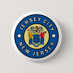 Chapa Redonda De 5 Cm Jersey City New Jersey
