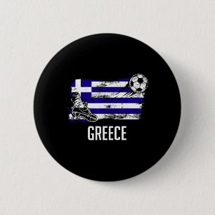 Chapa Redonda De 5 Cm Jersey de la bandera de Grecia Equipo de fútbol gr