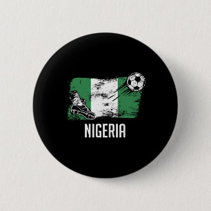 Chapa Redonda De 5 Cm Jersey de la bandera de Nigeria Equipo de fútbol d