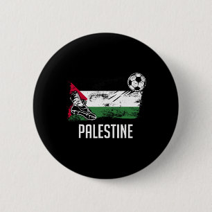 Chapa Redonda De 5 Cm Jersey de la bandera de Palestina Equipo de fútbol