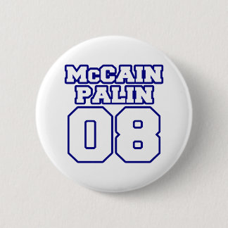 Chapa Redonda De 5 Cm Jersey de McCain Palin