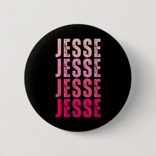 Chapa Redonda De 5 Cm Jesse Nombre Personalizado I Love Jesse Vintage