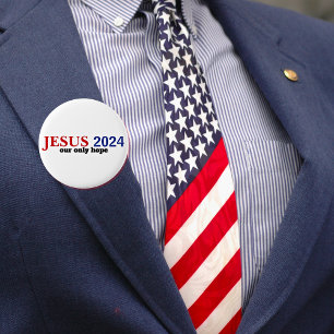 Chapa Redonda De 5 Cm Jesús 2024 Nuestra única esperanza presidencial