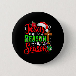 Chapa Redonda De 5 Cm Jesús Costume Razón Orgullosa Para Los Navidades D