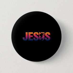 Chapa Redonda De 5 Cm Jesús Cristiano Skateboard Retro Skater Vintage St