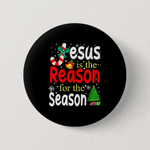 Chapa Redonda De 5 Cm Jesús Es La Razón De La Temporada Cristiano Chris