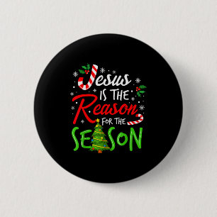 Chapa Redonda De 5 Cm Jesús Es La Razón De La Temporada Fe Cristiana