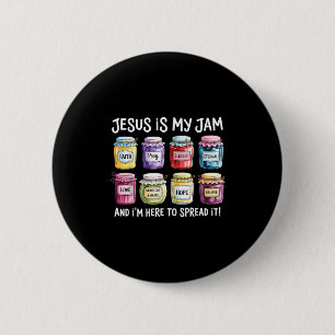 Chapa Redonda De 5 Cm Jesús Es Mi Jam Y Estoy Aquí Para Difundir Bi Cris