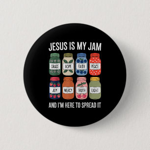 Chapa Redonda De 5 Cm Jesús es mi pasión y estoy aquí para difundir la b