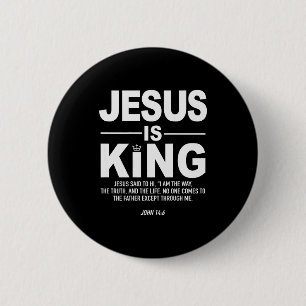 Chapa Redonda De 5 Cm Jesús Es Rey Fe Religiosa Dios Cristiano Hombres M