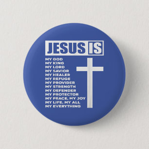 Chapa Redonda De 5 Cm Jesús Es Todo Mi Todo Lo Que Mi Dios Salvador
