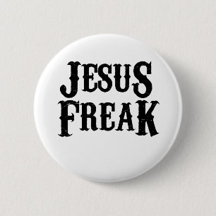 Chapa Redonda De 5 Cm Jesus Freak