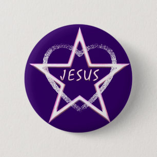 Chapa Redonda De 5 Cm Jesús, lucero del alba brillante