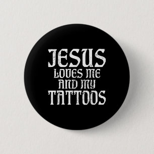 Chapa Redonda De 5 Cm Jesús Me Ama A Mí Y A Mi Tatuaje De Tentos Tattoos