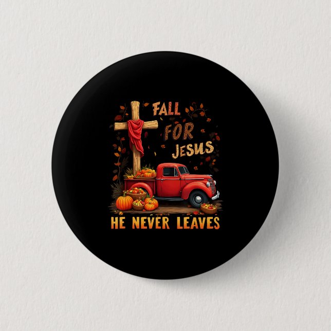 Chapa Redonda De 5 Cm Jesus My Favourite Season Fall Christian Thanksgiv (Anverso)
