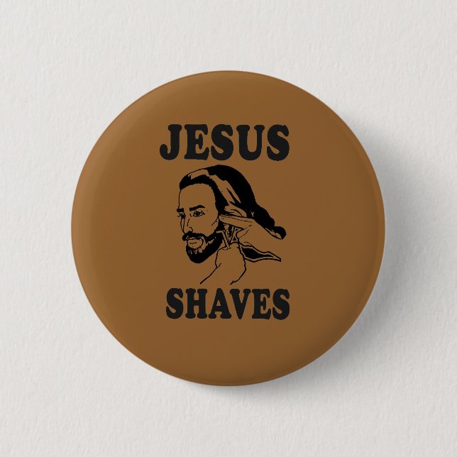 CHAPA REDONDA DE 5 CM JESUS SHAVES (Anverso)