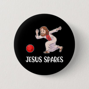 Chapa Redonda De 5 Cm Jesus Spares Bowling
