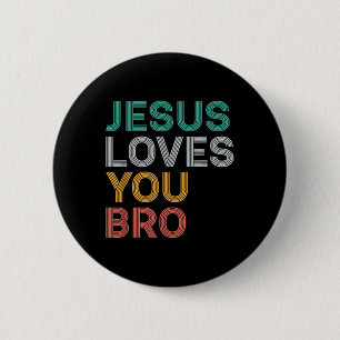Chapa Redonda De 5 Cm Jesús Te Ama Bro Graciosas Mujeres Cristianas Ki