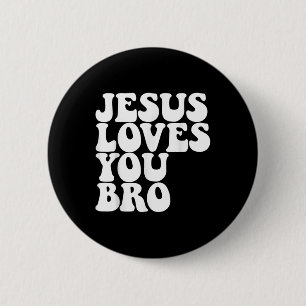 Chapa Redonda De 5 Cm Jesús Te Ama Hermano Iglesia Cristiana Jesús Ama Y