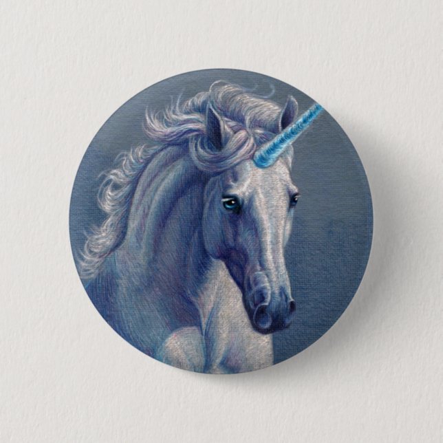 Chapa Redonda De 5 Cm Jewel el unicornio (Anverso)