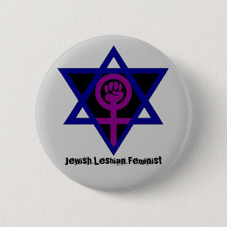 Chapa Redonda De 5 Cm Jewish.Lesbian.Feminist