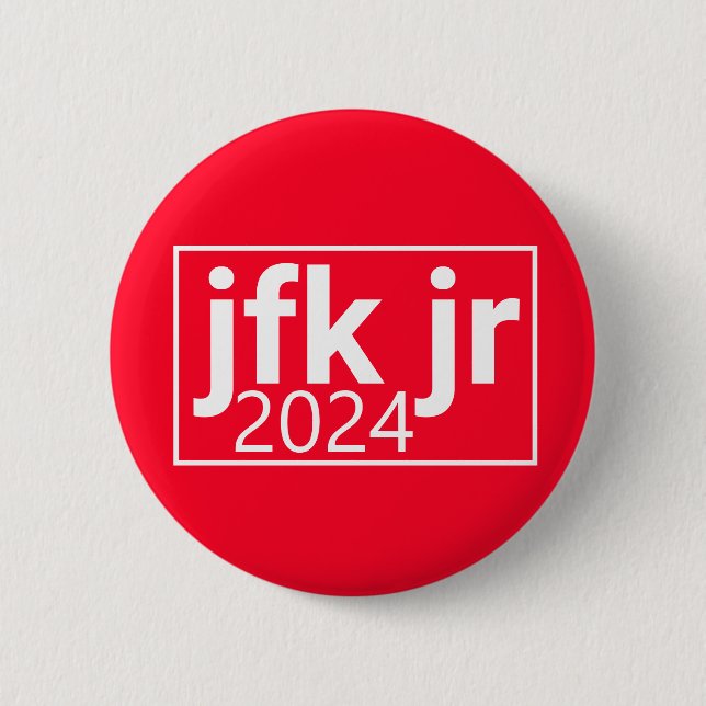 Chapa Redonda De 5 Cm JFK, jr. 2024 (Anverso)