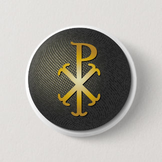 Chapa Redonda De 5 Cm Ji-Rho (símbolo del Jesucristo)