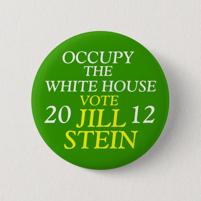 Chapa Redonda De 5 Cm Jill Stein 2012 (Anverso)