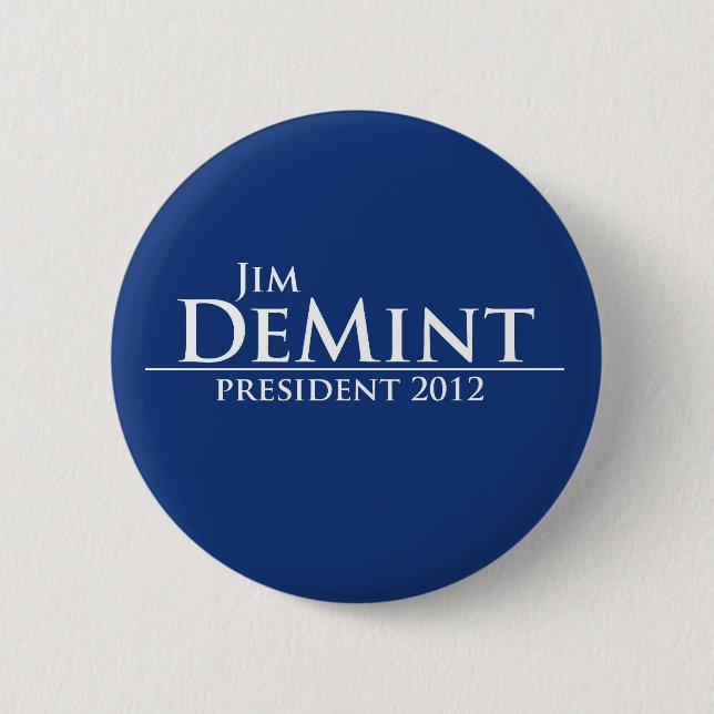 Chapa Redonda De 5 Cm Jim DeMint para el presidente 2012 (Anverso)