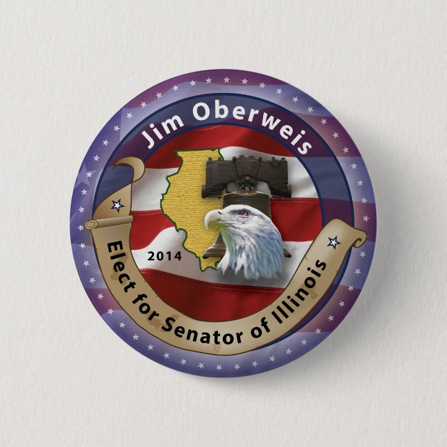 Chapa Redonda De 5 Cm Jim Oberweis (Anverso)