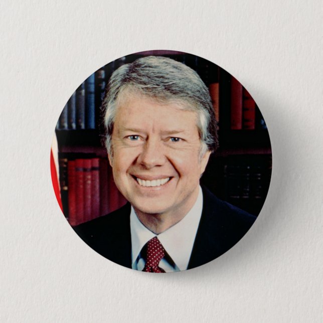 Chapa Redonda De 5 Cm Jimmy Carter (Anverso)