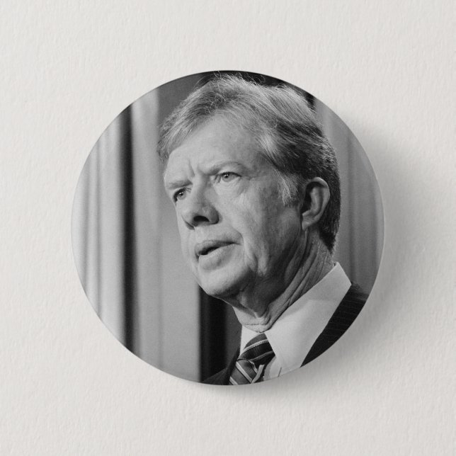 Chapa Redonda De 5 Cm Jimmy Carter (Anverso)