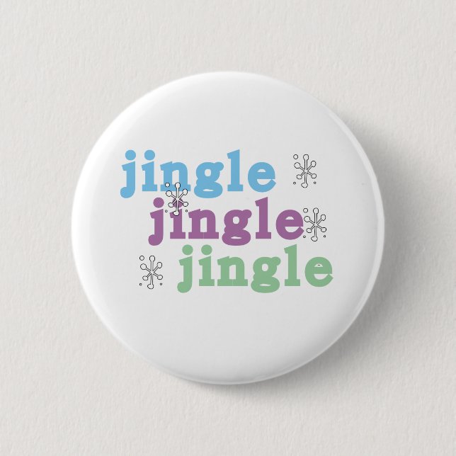 Chapa Redonda De 5 Cm Jingle Jingle Jingle (Anverso)