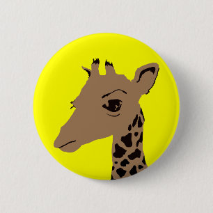Chapa Redonda De 5 Cm jirafa