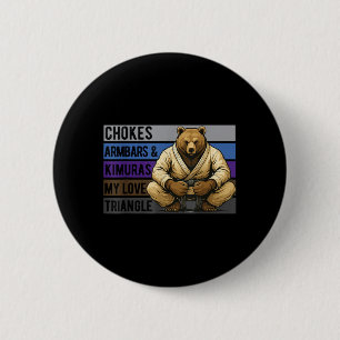 Chapa Redonda De 5 Cm Jiu Jitsu Brasileño BJJ Para Cinturones Negros BJJ