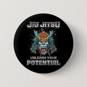 Chapa Redonda De 5 Cm Jiu Jitsu Brasileño MMA y Grappling BJJ Samurái