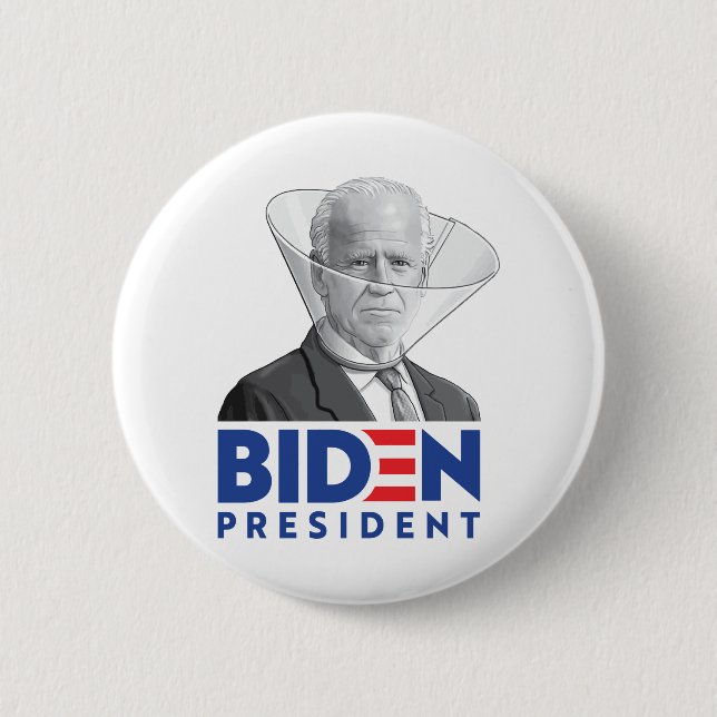 Chapa Redonda De 5 Cm Joe Biden 2020 (Anverso)