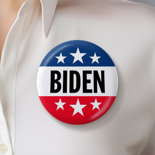 Chapa Redonda De 5 Cm Joe Biden 2024 - Las estrellas simples pueden camb