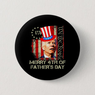 Chapa Redonda De 5 Cm Joe Biden divertido 4 de julio Feliz 4 de Día del