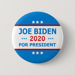 Chapa Redonda De 5 Cm Joe Biden para presidente 2020