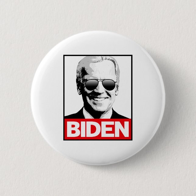 CHAPA REDONDA DE 5 CM JOE BIDEN PROPAGANDA (Anverso)