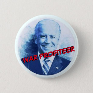 Chapa Redonda De 5 Cm Joe Biden: Rentador de la guerra